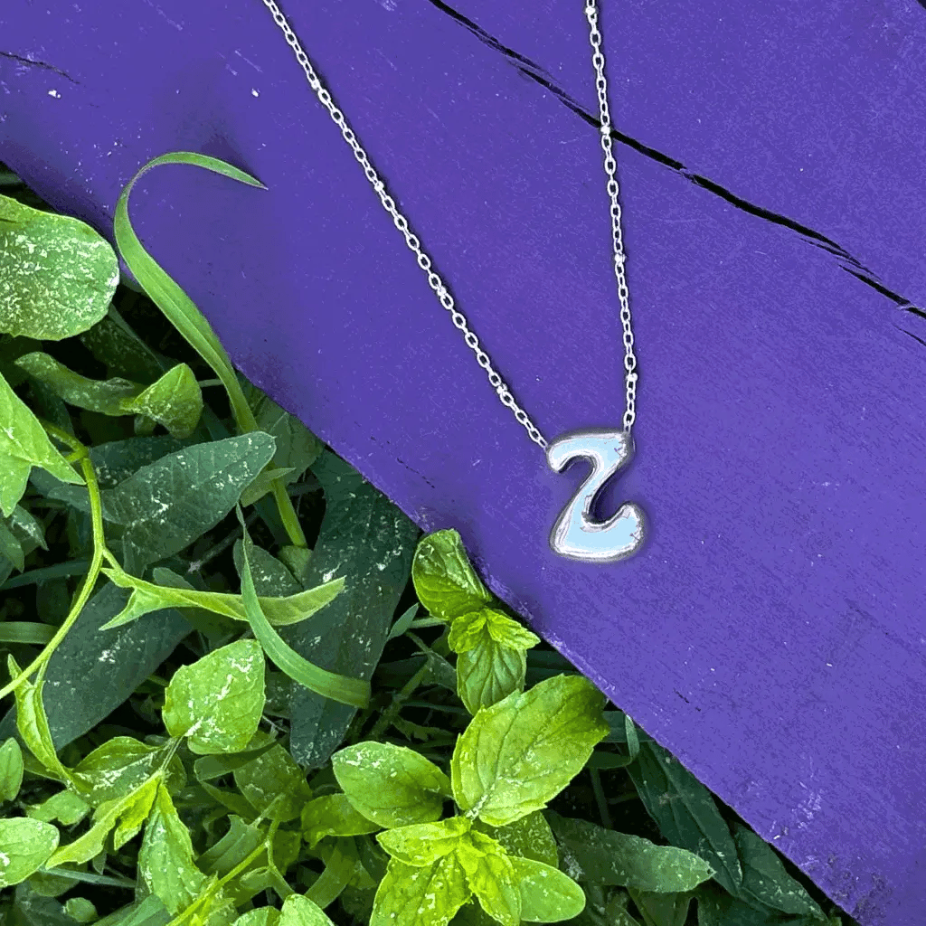 Necklaces Monogram Silver Necklace