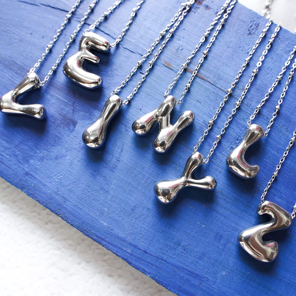 Necklaces Monogram Silver Necklace