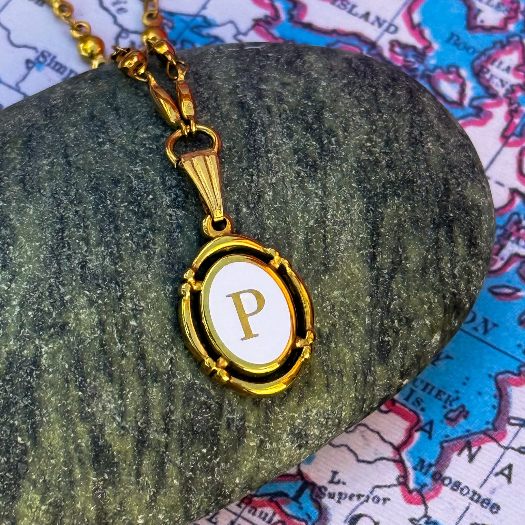 Necklaces P Engravable Secret Message Necklace