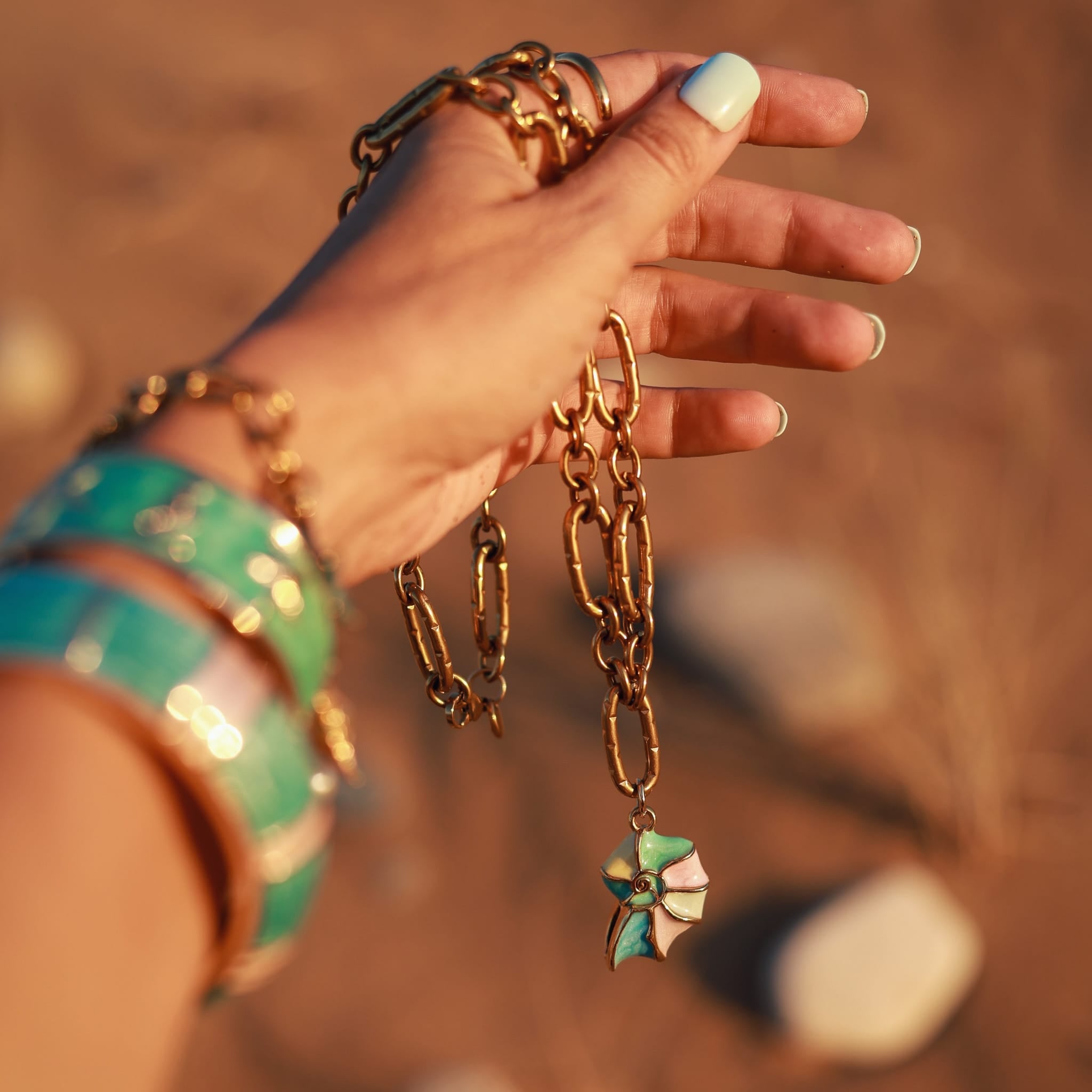 Necklaces Pastel Shell Necklace