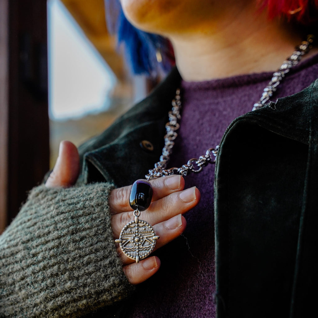 Necklaces Plum Trouble Necklace