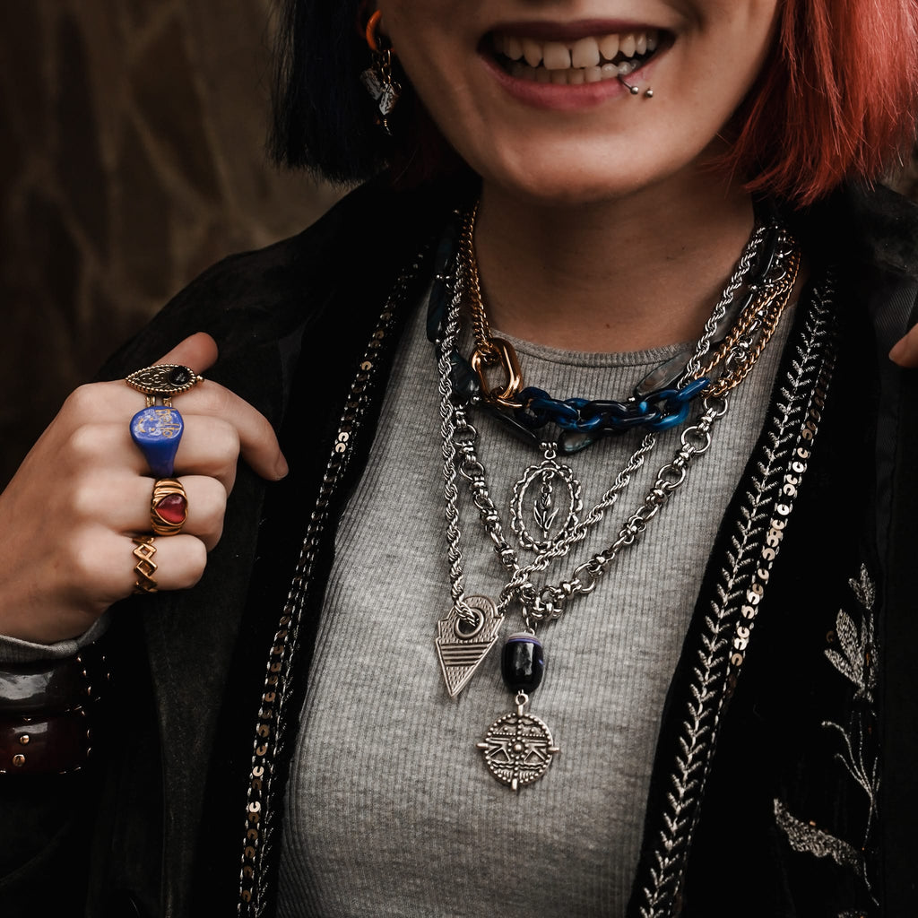 Necklaces Plum Trouble Necklace