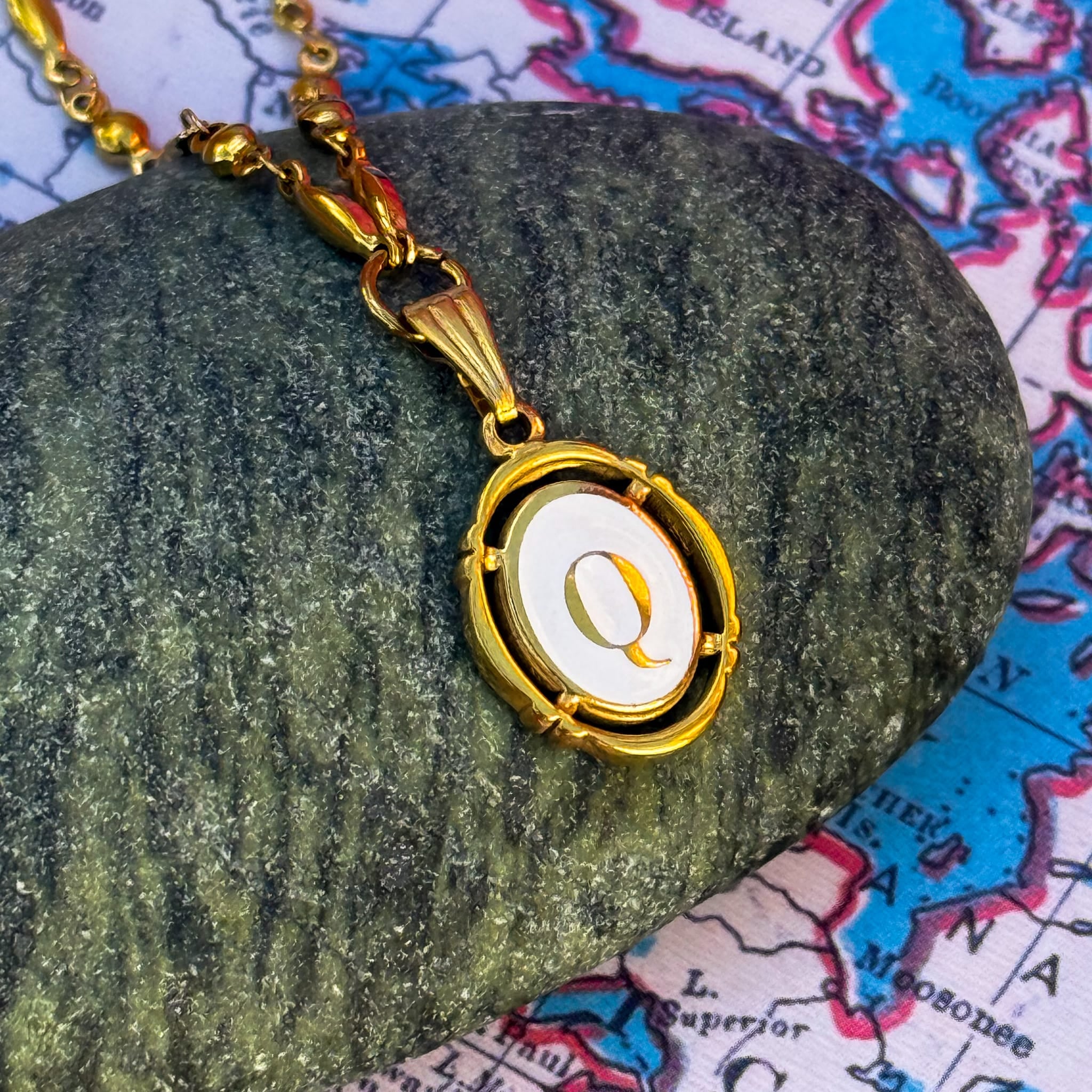 Necklaces Q Engravable Secret Message Necklace