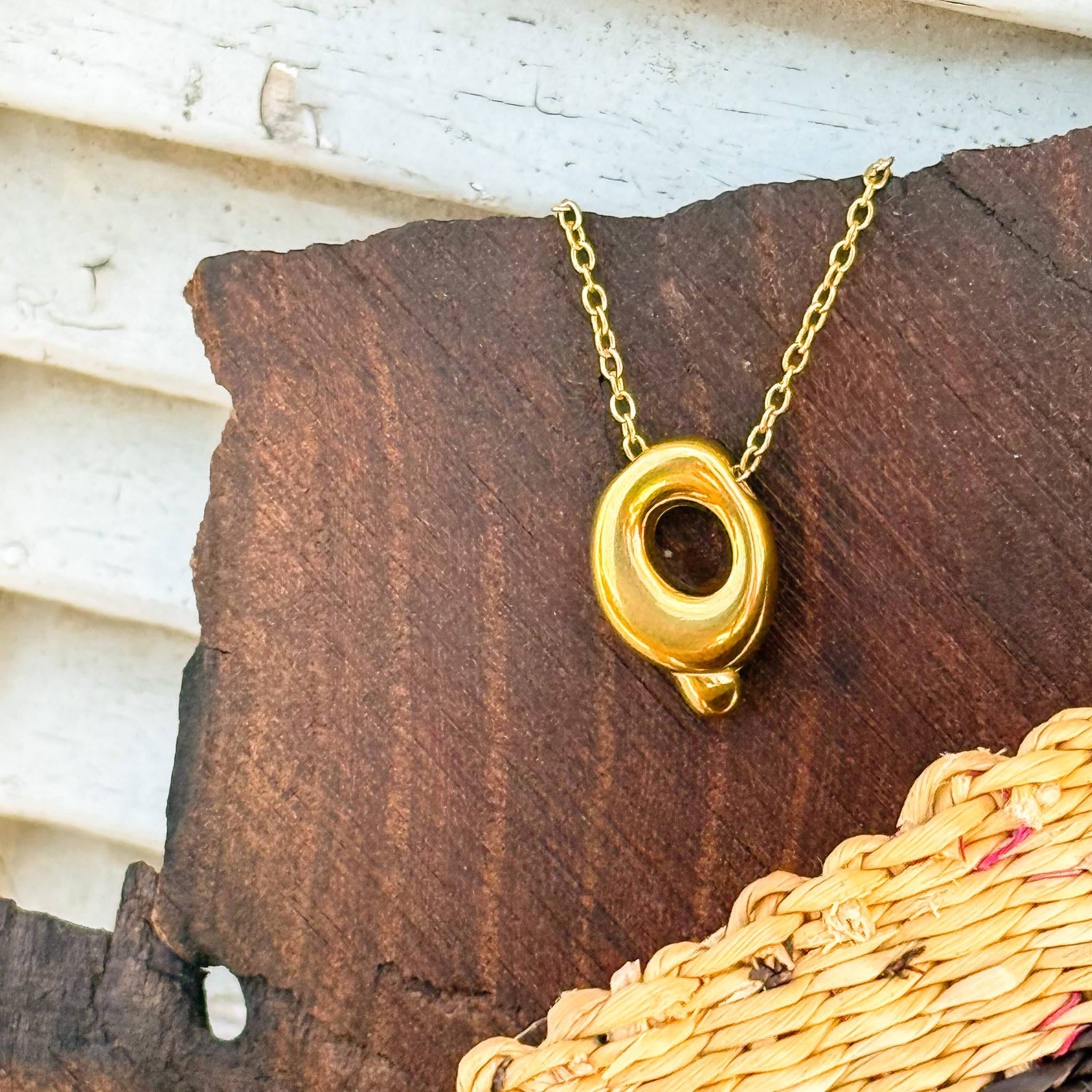 Necklaces Q Monogram Gold Necklace