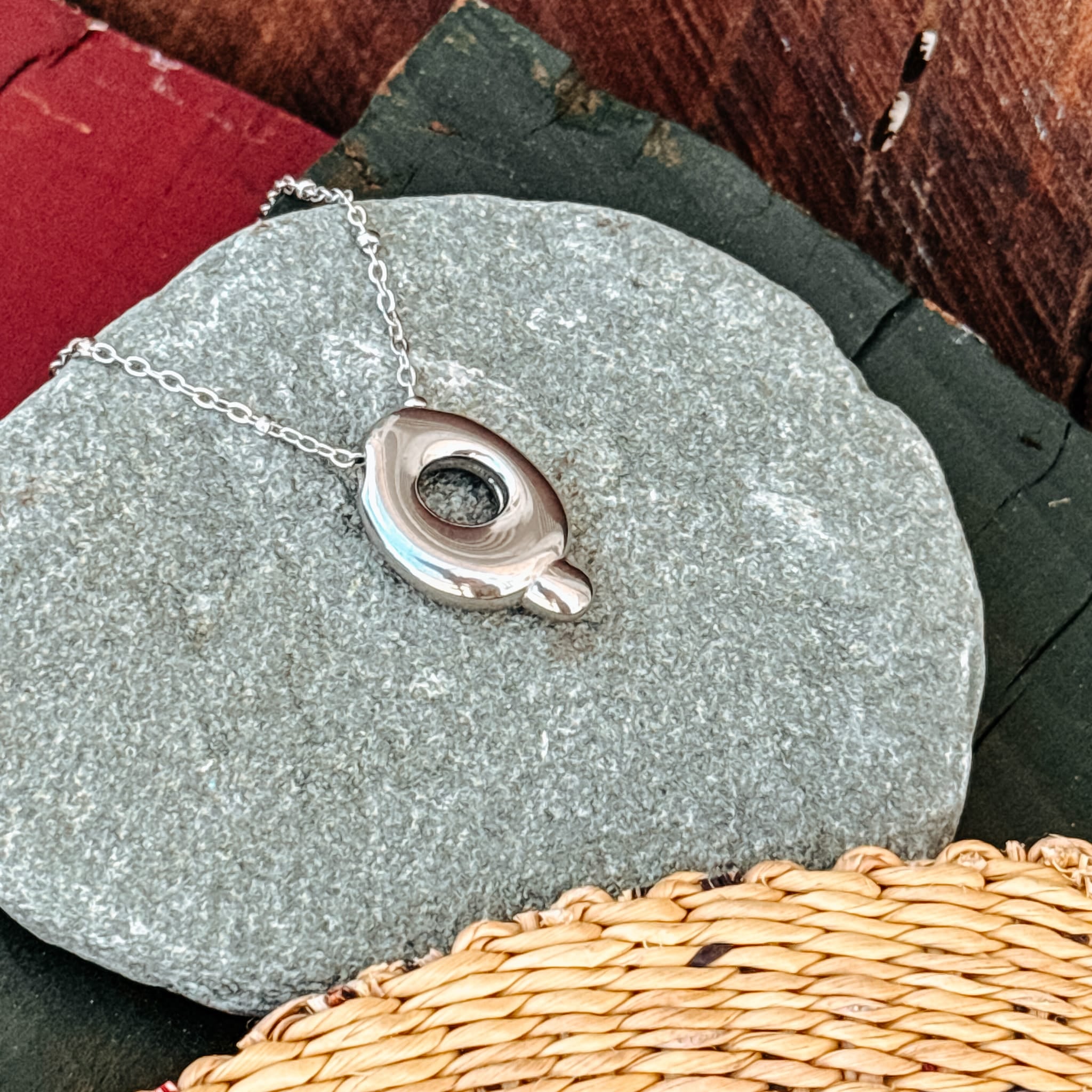 Necklaces Q Monogram Silver Necklace