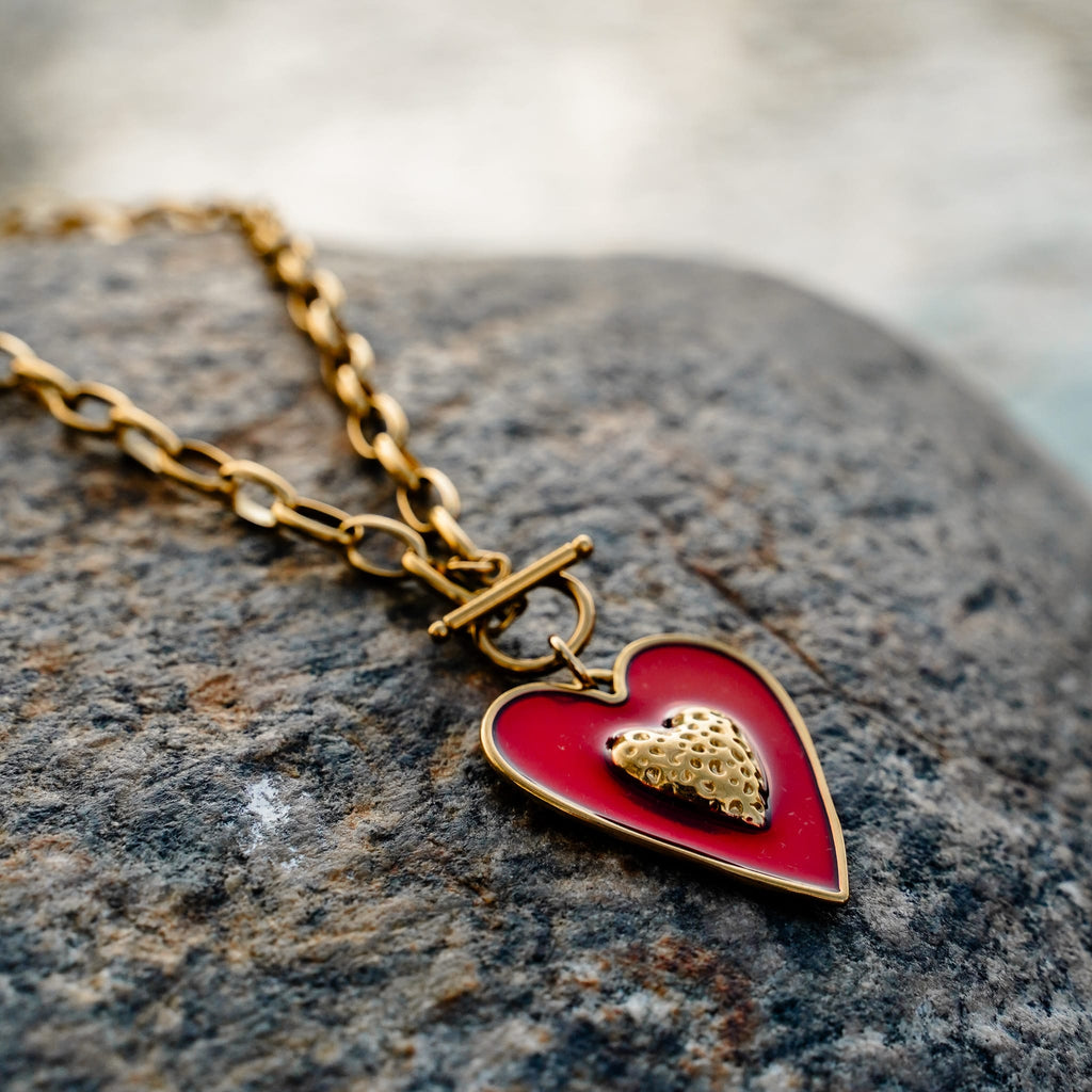 Necklaces Red Flag Necklace