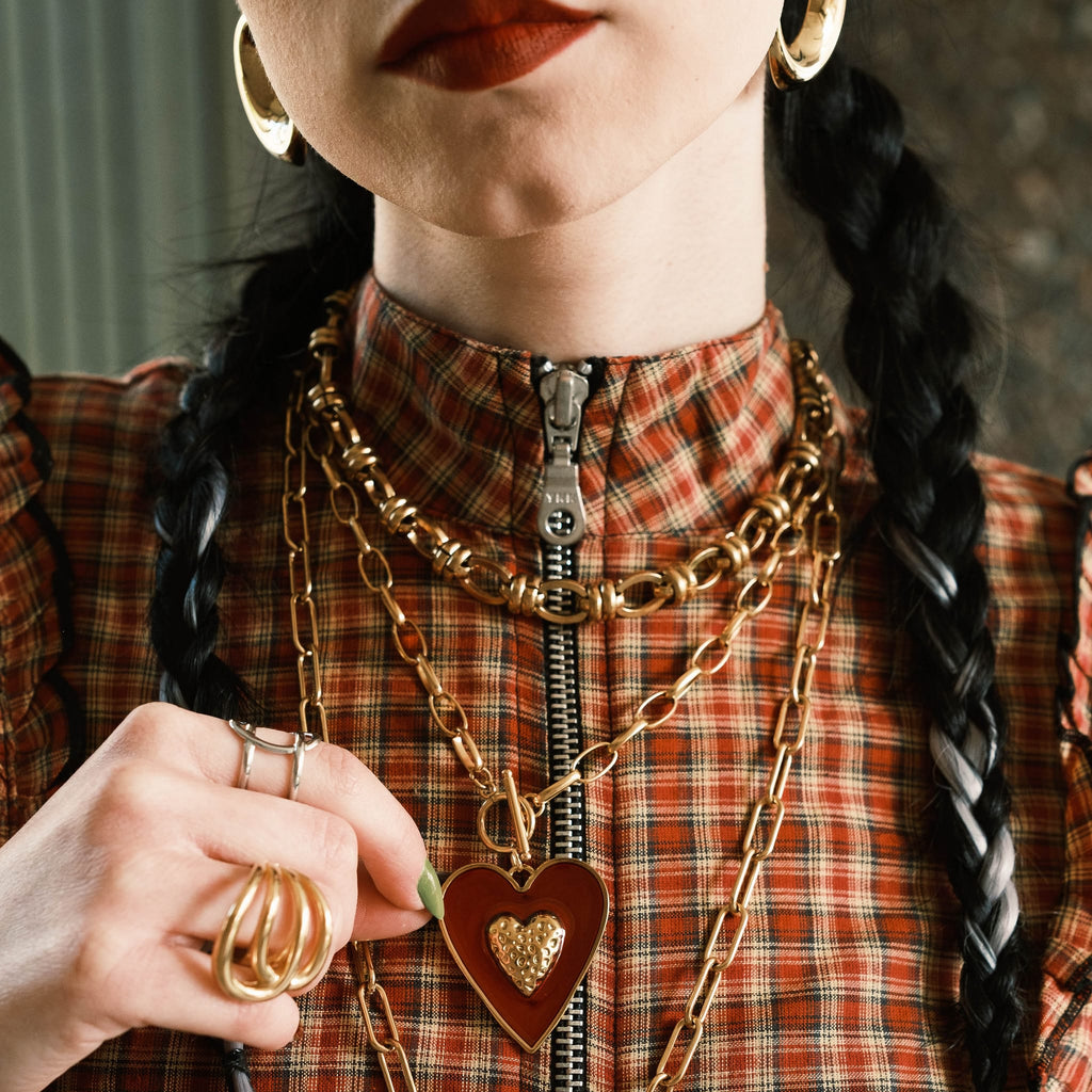Necklaces Red Flag Necklace