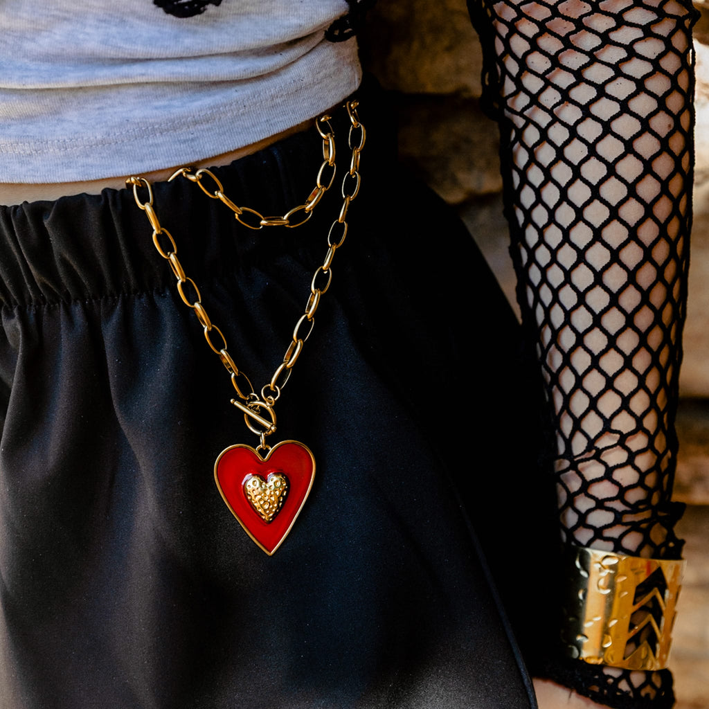 Necklaces Red Flag Necklace