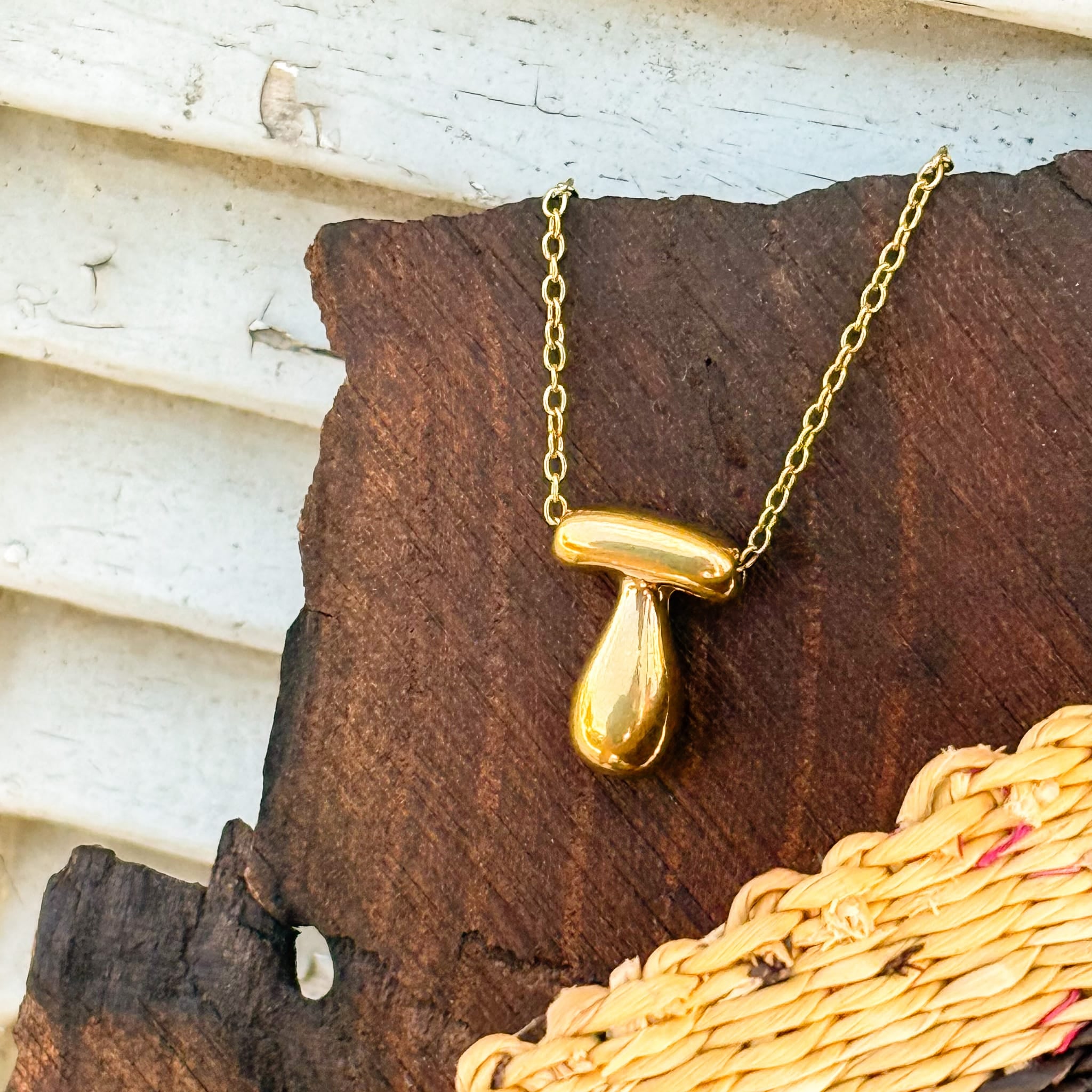 Necklaces T Monogram Gold Necklace