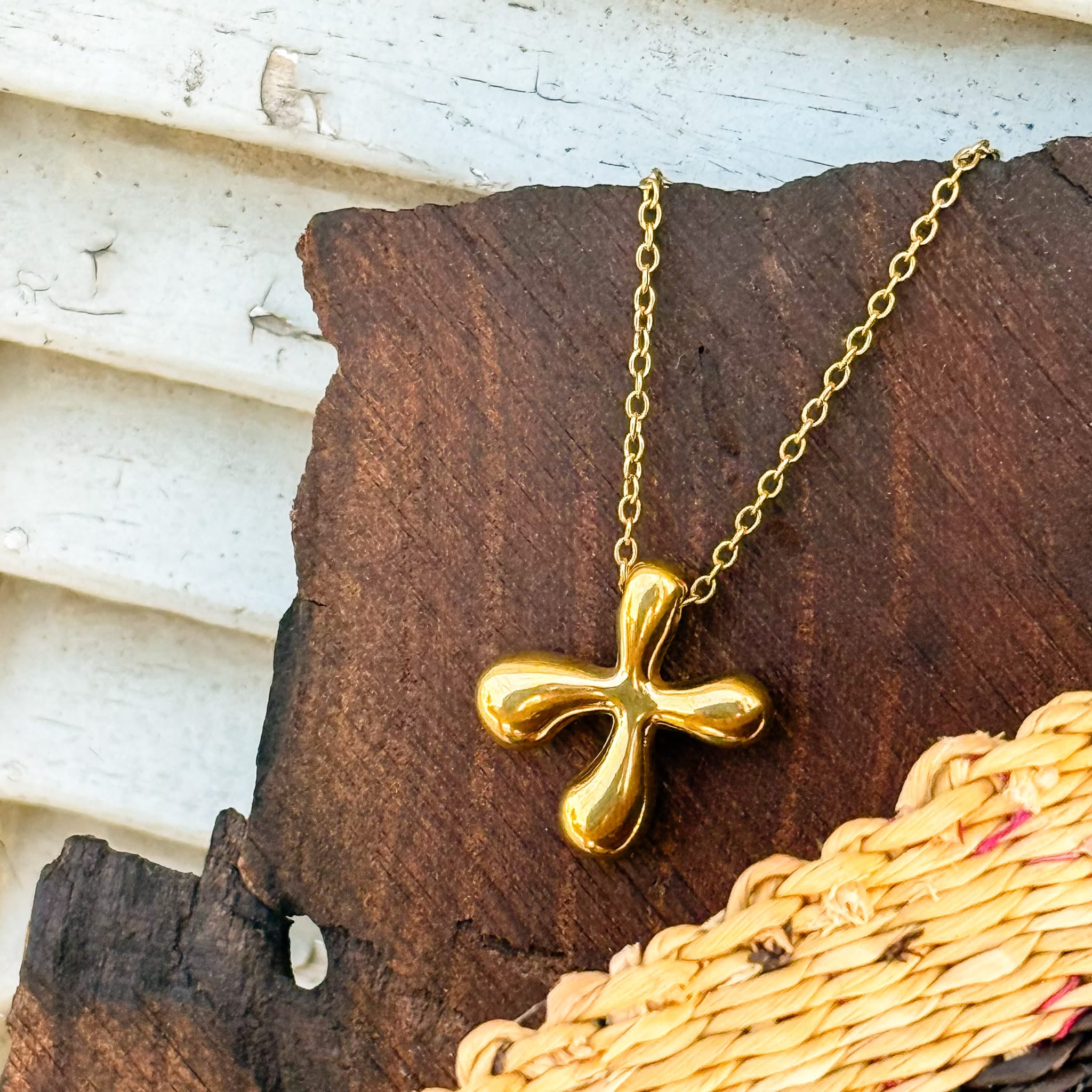 Necklaces X Monogram Gold Necklace