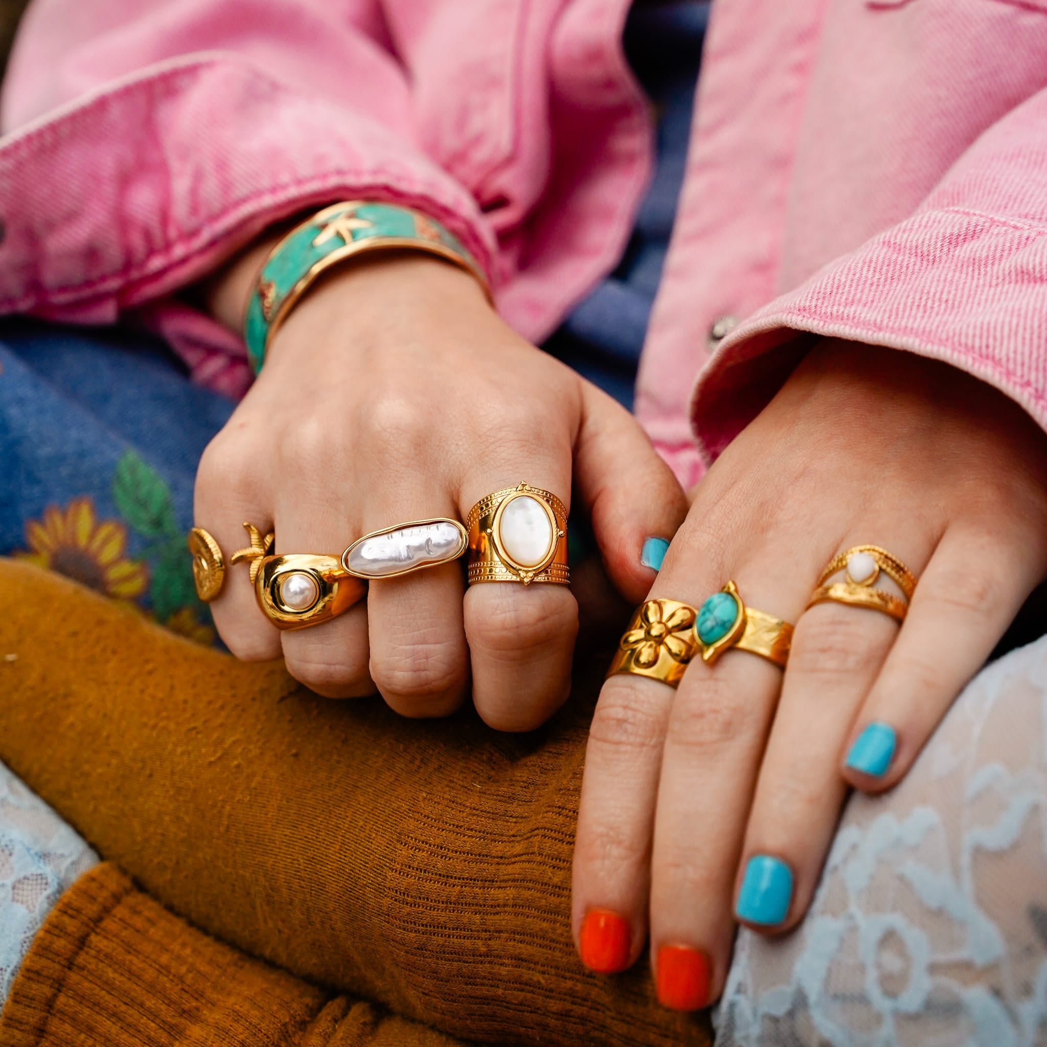 Rings Bloom Check Ring