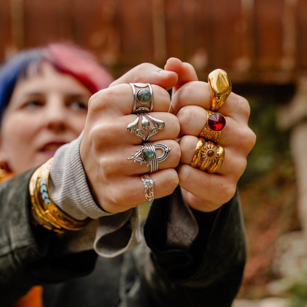 Rings Moss and Mirrors Ring