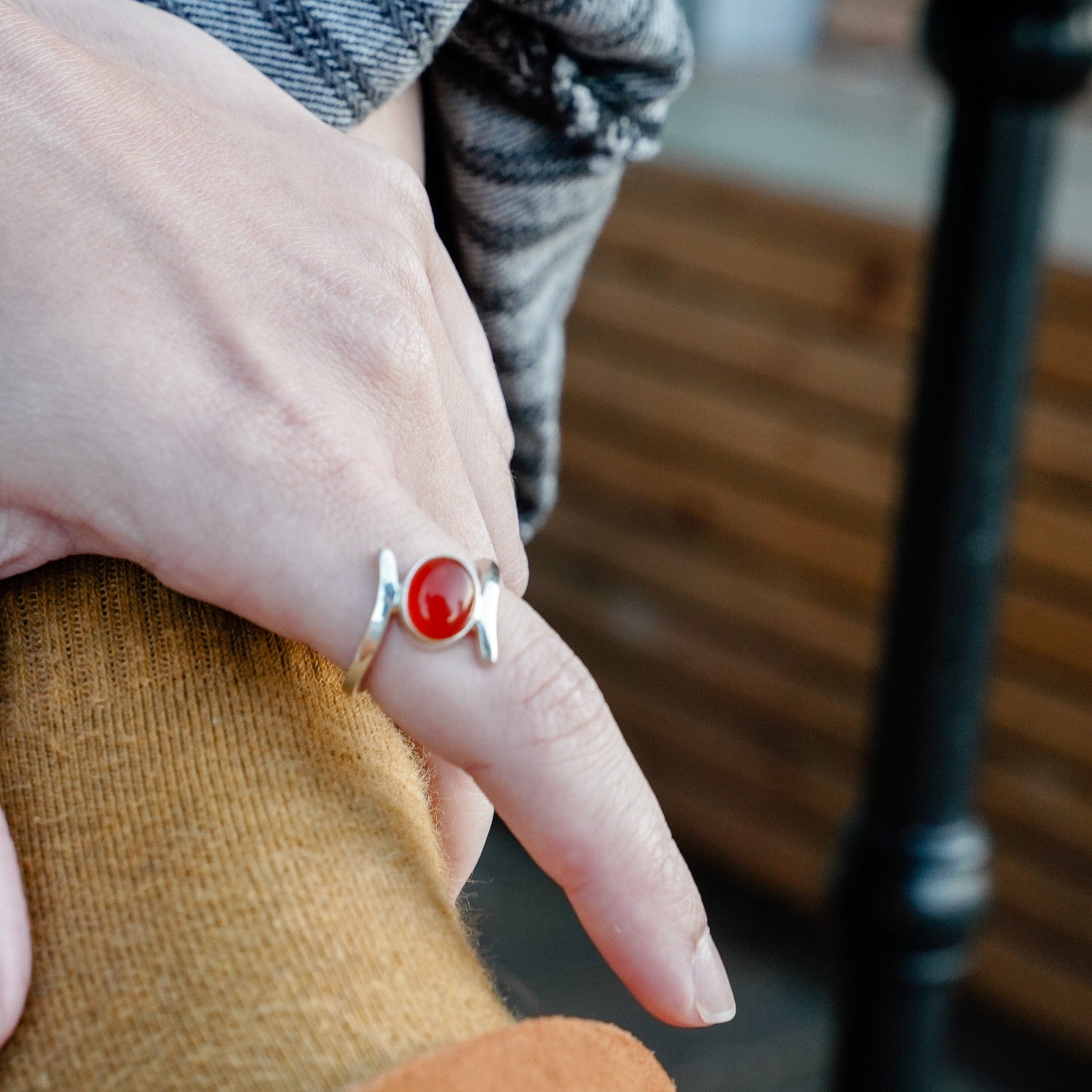 ★SENTIMENTS★ NO.451 [BURNISH] RING October's Fire Ring – ethnasia
