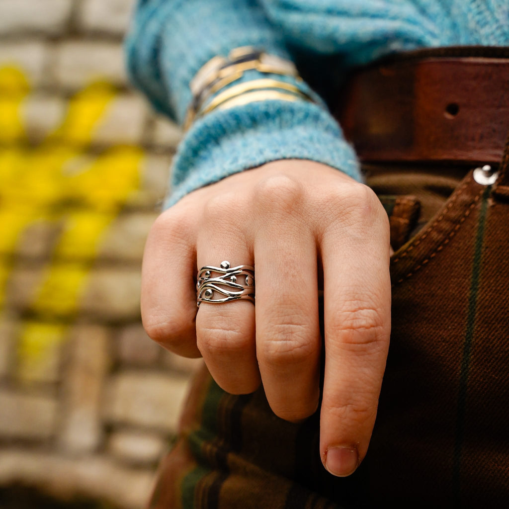 Rings Silver Spaghetti Ring