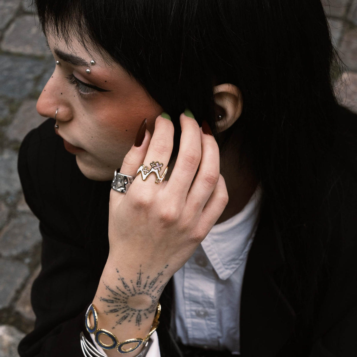 Rings ZigZag Bloom Ring