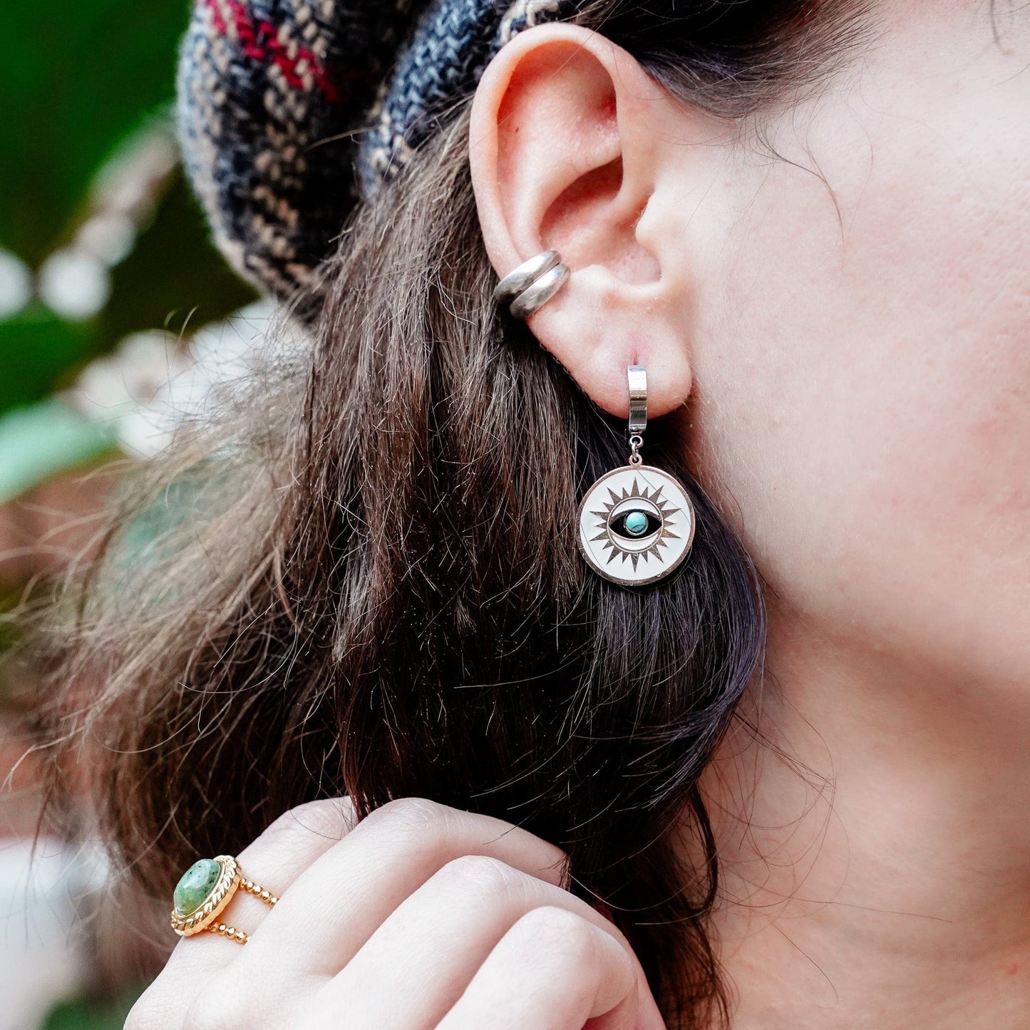Turquoise Watcher Earrings