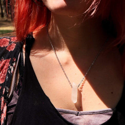 ethnic necklace Crystal Quartz Necklace